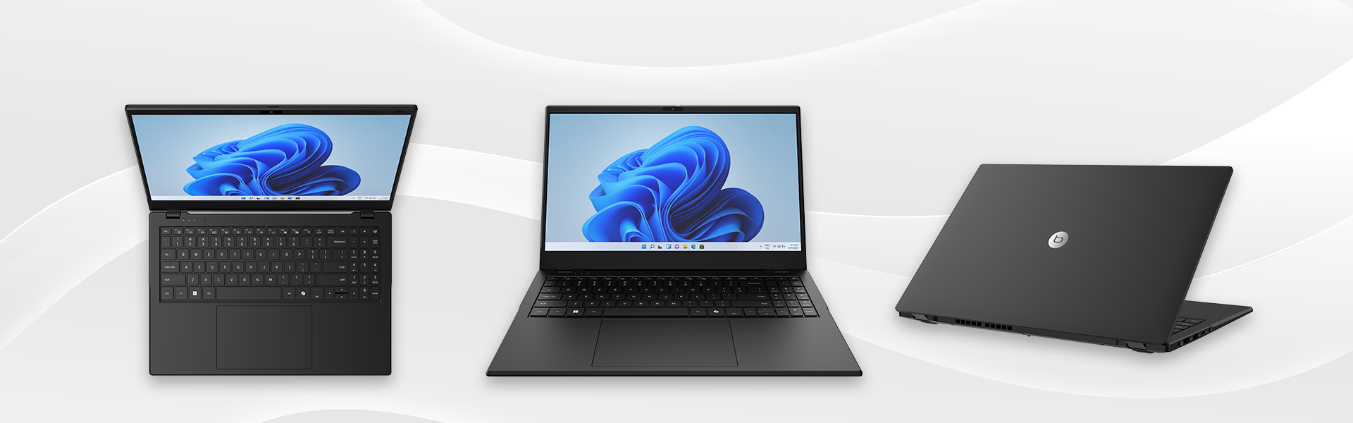 Laptop techbite PIX 2 15.6 w różnych ujęciach