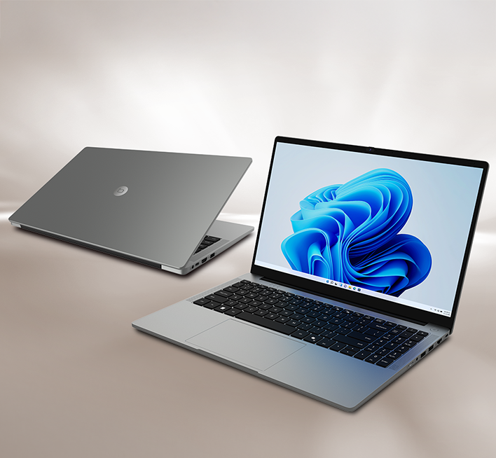 Laptop techbite PIX 3 w ujęciu przód tył