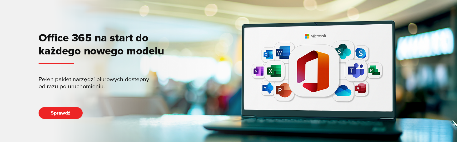 Office 365 na start do każdego nowego modelu laptopa techbite