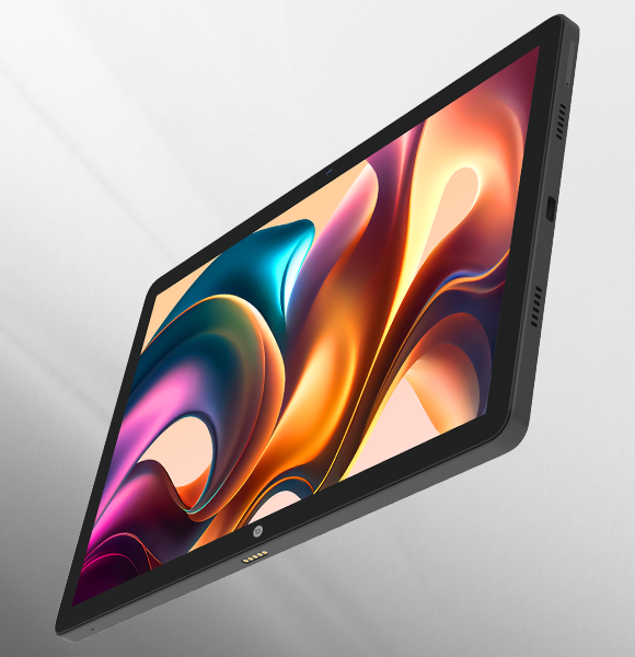 techbite SmartBoard 10 II WiFi tablet z klawiaturą na szarym tle duży ekran
